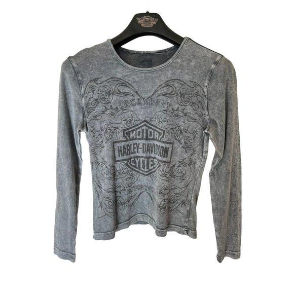 Harley Davidson Tops - Long Sleeve Harley Davidson Shirt Womens Women's Black Harley-Davidson Size Smal